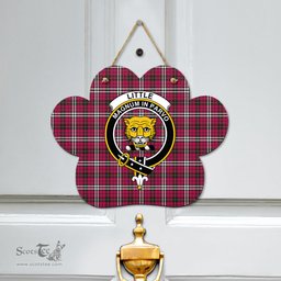 Scottish Little Clan Tartan Door Sign - Crest Classic Scottish Plaid Tartan Plaid