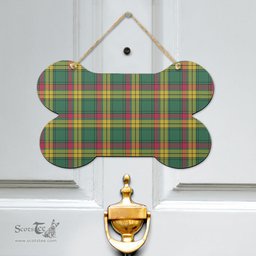 Scottish MacMillan Old Ancient Clan Tartan Door Sign - Classic Scottish Plaid Tartan Plaid