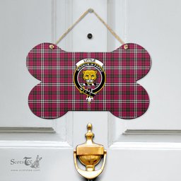 Scottish Little Clan Tartan Door Sign - Crest Classic Scottish Plaid Tartan Plaid