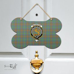 Scottish MacKintosh Hunting Ancient Clan Tartan Door Sign - Crest Classic Scottish Plaid Tartan Plaid