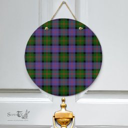 Scottish Blair Modern Clan Tartan Door Sign - Classic Scottish Plaid Tartan Plaid