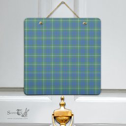 Scottish MacIntyre Hunting Ancient Clan Tartan Door Sign - Classic Scottish Plaid Tartan Plaid