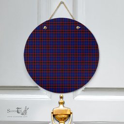 Scottish Home Modern Clan Tartan Door Sign - Classic Scottish Plaid Tartan Plaid