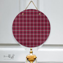 Scottish Little Clan Tartan Door Sign - Classic Scottish Plaid Tartan Plaid