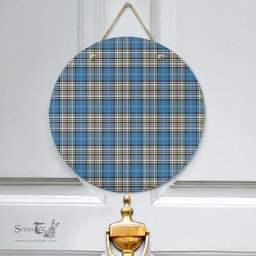 Scottish Napier Ancient Clan Tartan Door Sign - Classic Scottish Plaid Tartan Plaid