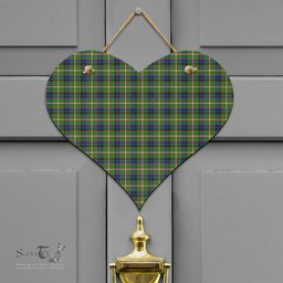 Scottish Reid Green Clan Tartan Door Sign - Classic Scottish Plaid Tartan Plaid
