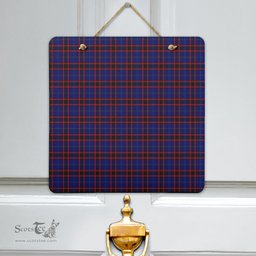 Scottish Home Modern Clan Tartan Door Sign - Classic Scottish Plaid Tartan Plaid
