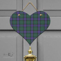 Scottish Sinclair Hunting Modern Clan Tartan Door Sign - Classic Scottish Plaid Tartan Plaid