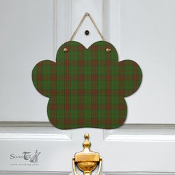 Scottish Maxwell Hunting Clan Tartan Door Sign - Classic Scottish Plaid Tartan Plaid