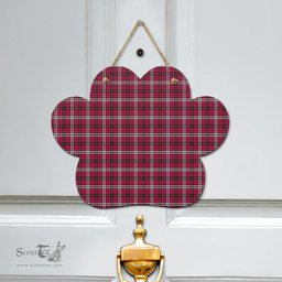 Scottish Little Clan Tartan Door Sign - Classic Scottish Plaid Tartan Plaid