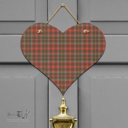 Scottish MacKintosh Hunting Weathered Clan Tartan Door Sign - Classic Scottish Plaid Tartan Plaid
