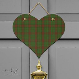 Scottish Maxwell Hunting Clan Tartan Door Sign - Classic Scottish Plaid Tartan Plaid