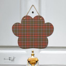 Scottish MacKintosh Hunting Weathered Clan Tartan Door Sign - Classic Scottish Plaid Tartan Plaid