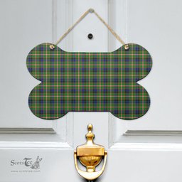 Scottish Reid Green Clan Tartan Door Sign - Classic Scottish Plaid Tartan Plaid