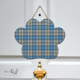 Scottish Napier Ancient Clan Tartan Door Sign - Classic Scottish Plaid Tartan Plaid