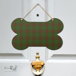 Scottish Maxwell Hunting Clan Tartan Door Sign - Classic Scottish Plaid Tartan Plaid