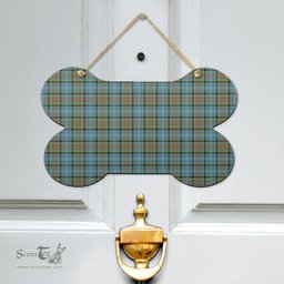 Scottish Paisley District Clan Tartan Door Sign - Classic Scottish Plaid Tartan Plaid