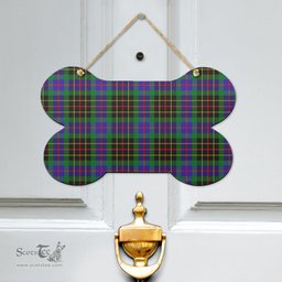 Scottish Brodie Hunting Modern Clan Tartan Door Sign - Classic Scottish Plaid Tartan Plaid