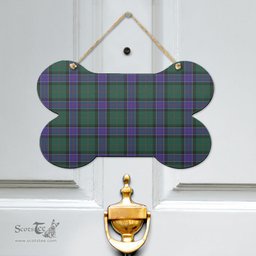 Scottish Sinclair Hunting Modern Clan Tartan Door Sign - Classic Scottish Plaid Tartan Plaid