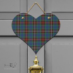 Scottish Fraser Hunting Ancient Clan Tartan Door Sign - Classic Scottish Plaid Tartan Plaid