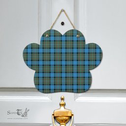 Scottish Fergusson Ancient Clan Tartan Door Sign - Classic Scottish Plaid Tartan Plaid