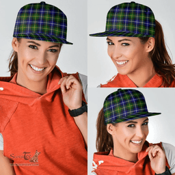 Scottish MacNeill of Barra Modern Clan Tartan Snapback Hat - Classic Scottish Plaid Tartan Plaid