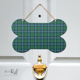 Scottish Urquhart Ancient Clan Tartan Door Sign - Classic Scottish Plaid Tartan Plaid