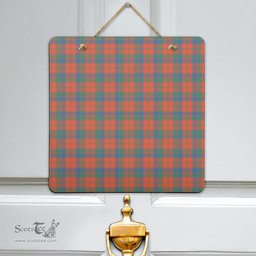 Scottish Robertson Ancient Clan Tartan Door Sign - Classic Scottish Plaid Tartan Plaid