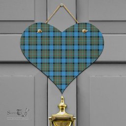 Scottish Fergusson Ancient Clan Tartan Door Sign - Classic Scottish Plaid Tartan Plaid