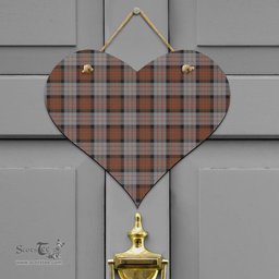 Scottish Cameron of Erracht Weathered Clan Tartan Door Sign - Classic Scottish Plaid Tartan Plaid