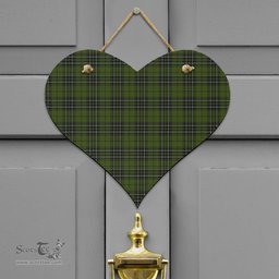 Scottish MacLean Hunting Clan Tartan Door Sign - Classic Scottish Plaid Tartan Plaid
