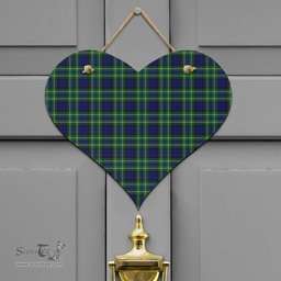 Scottish MacNeil of Colonsay Modern Clan Tartan Door Sign - Classic Scottish Plaid Tartan Plaid