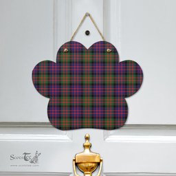Scottish MacDonald Modern Clan Tartan Door Sign - Classic Scottish Plaid Tartan Plaid
