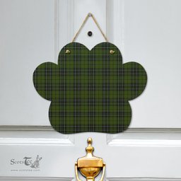 Scottish MacLean Hunting Clan Tartan Door Sign - Classic Scottish Plaid Tartan Plaid