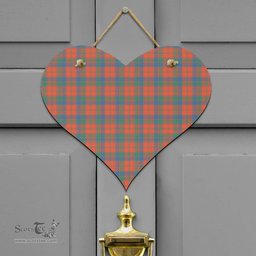 Scottish Robertson Ancient Clan Tartan Door Sign - Classic Scottish Plaid Tartan Plaid