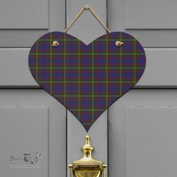 Scottish Durie Clan Tartan Door Sign - Classic Scottish Plaid Tartan Plaid