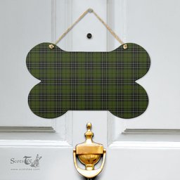 Scottish MacLean Hunting Clan Tartan Door Sign - Classic Scottish Plaid Tartan Plaid