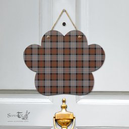 Scottish Cameron of Erracht Weathered Clan Tartan Door Sign - Classic Scottish Plaid Tartan Plaid