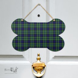Scottish MacNeil of Colonsay Modern Clan Tartan Door Sign - Classic Scottish Plaid Tartan Plaid
