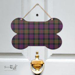 Scottish MacDonald Modern Clan Tartan Door Sign - Classic Scottish Plaid Tartan Plaid