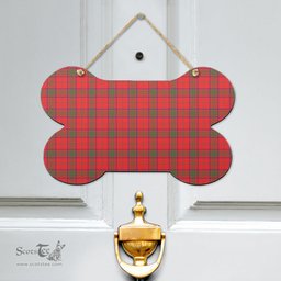 Scottish Ross Modern Clan Tartan Door Sign - Classic Scottish Plaid Tartan Plaid