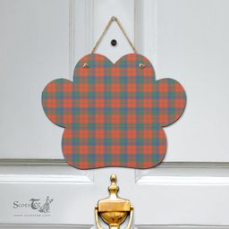 Scottish Robertson Ancient Clan Tartan Door Sign - Classic Scottish Plaid Tartan Plaid