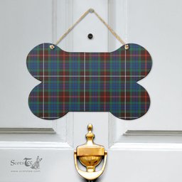 Scottish Fraser Hunting Ancient Clan Tartan Door Sign - Classic Scottish Plaid Tartan Plaid