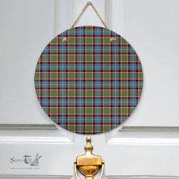 Scottish Stirling Bannockburn District Clan Tartan Door Sign - Classic Scottish Plaid Tartan Plaid