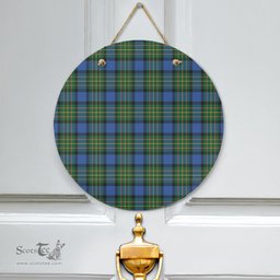 Scottish MacLaren Ancient Clan Tartan Door Sign - Classic Scottish Plaid Tartan Plaid