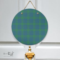 Scottish Montgomery Ancient Clan Tartan Door Sign - Classic Scottish Plaid Tartan Plaid