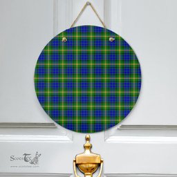 Scottish Maitland Clan Tartan Door Sign - Classic Scottish Plaid Tartan Plaid
