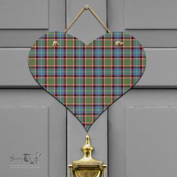 Scottish Stirling Bannockburn District Clan Tartan Door Sign - Classic Scottish Plaid Tartan Plaid