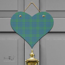 Scottish Montgomery Ancient Clan Tartan Door Sign - Classic Scottish Plaid Tartan Plaid