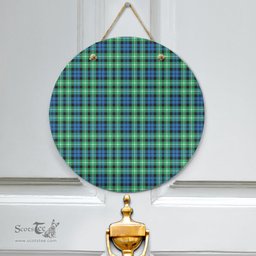 Scottish Graham of Montrose Ancient Clan Tartan Door Sign - Classic Scottish Plaid Tartan Plaid